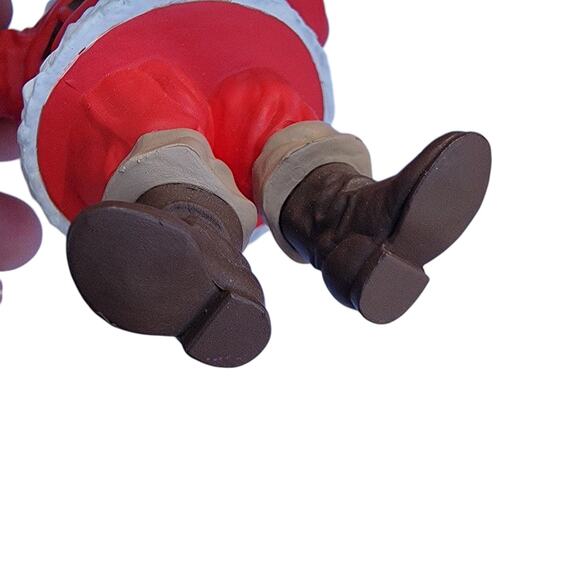 Vintage Coca-Cola Santa Ornament with Six-Pack Bottles 1990s Resin - Picture 4 of 10